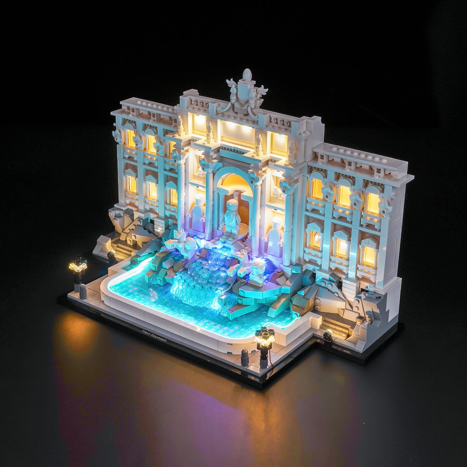 Kit di illuminazione a distanza compatibile con Lego 21062 Fontana di Trevi (senza modello), set di luci a LED compatibile con Lego Fontana di Trevi Giocattolo creativo