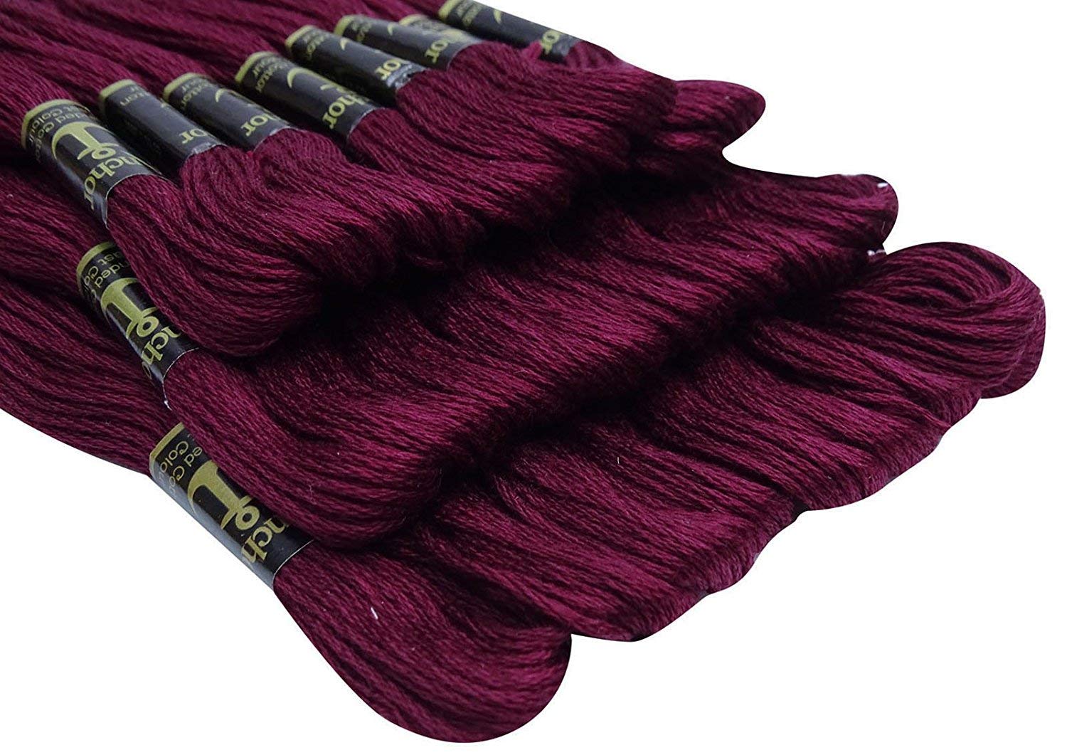 Anchor - Maroon (072A) - DESI HAWKER - Set Lot of Cotton 6 Ply Strand Thread Yarn Skeins Cross Stitch Embroidery Knitting Floss