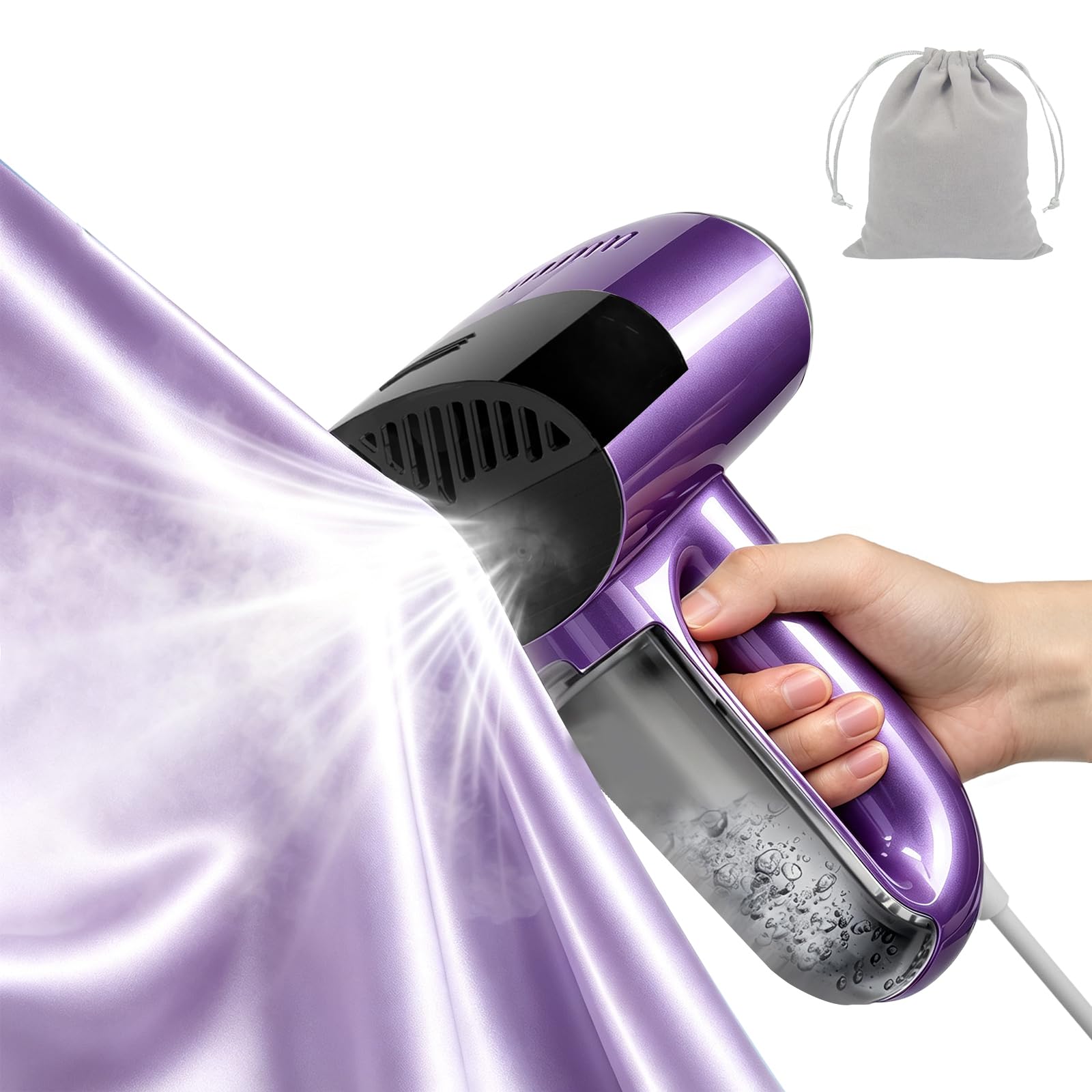 Tuzupi Vacuum Steamer for Clothes Purple