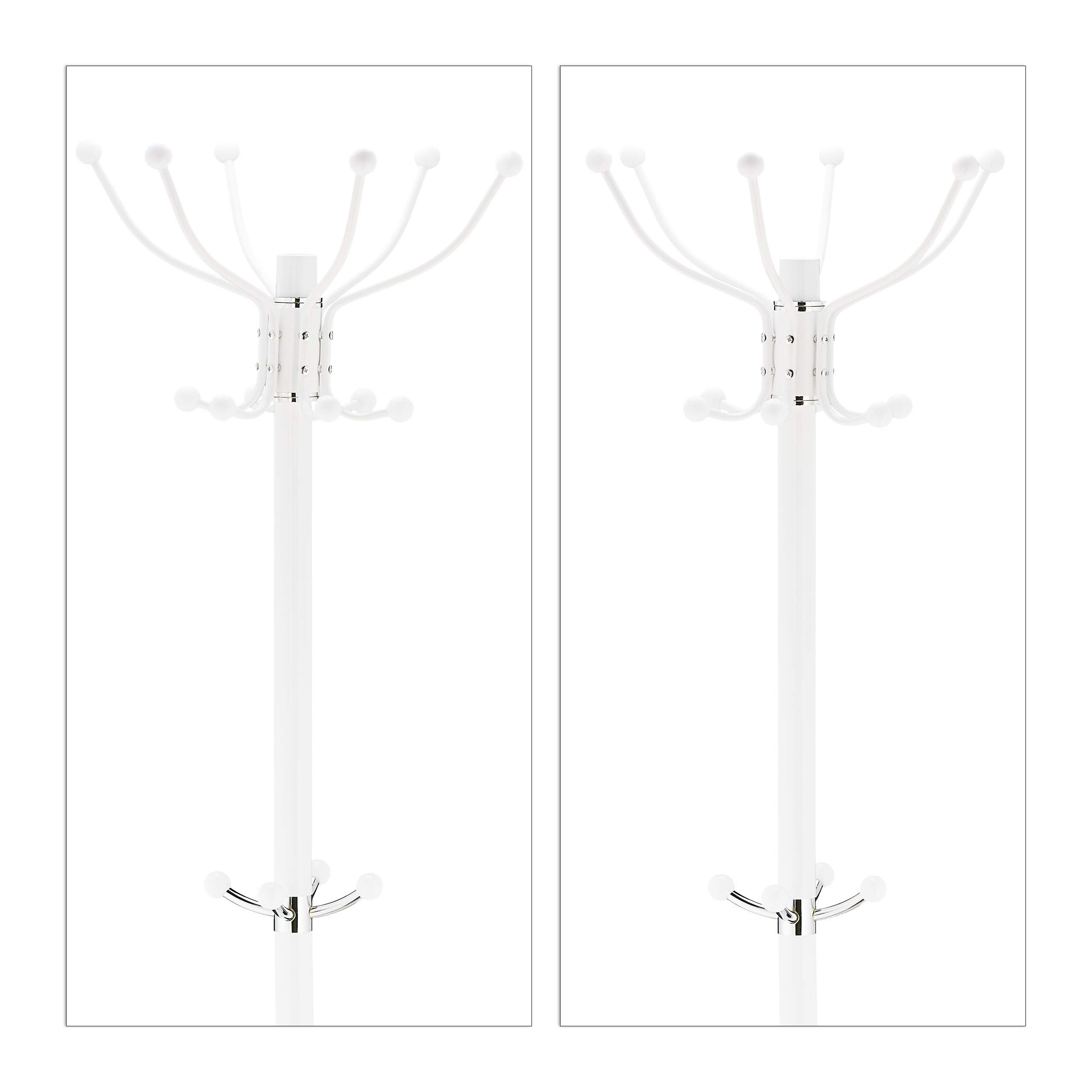 Relaxdays Attaccapanni con Portaombrelli, H x D: 176,5 x 36,5 cm, 16 Ganci Porta Abiti, Appendiabiti da Terra, V. Colori