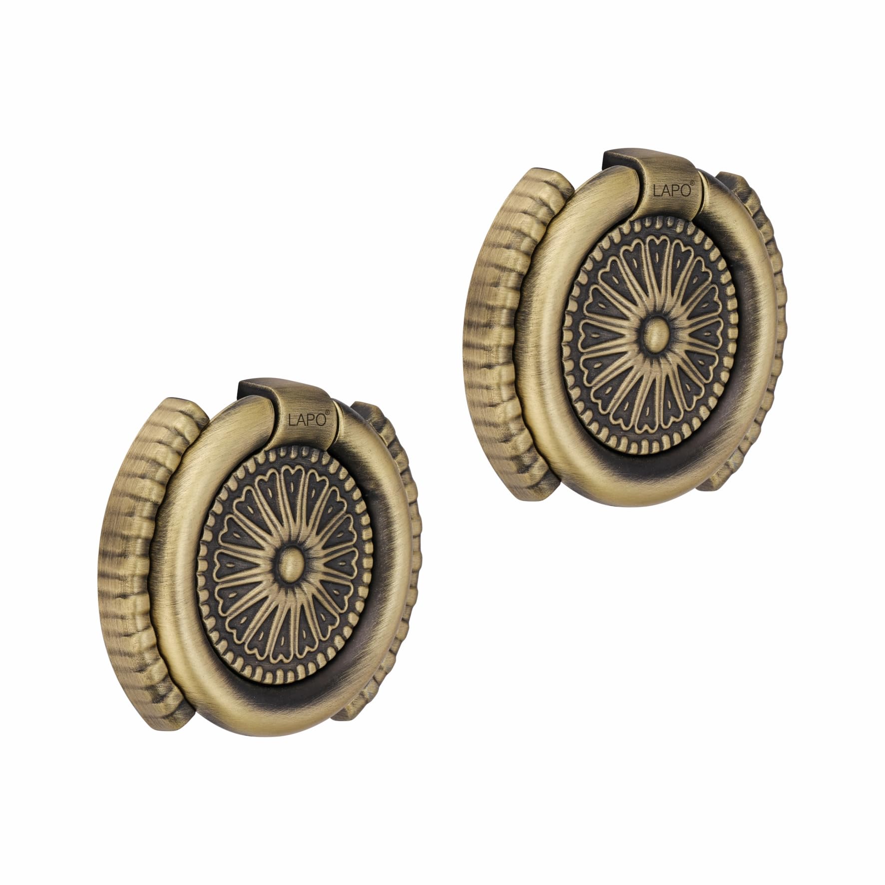 LAPO 2 Piece Drawer Knobs for Kitchen– Door Knob for Cabinets, Cupboards & Dressers (Material-Zinc, Antique Finish)