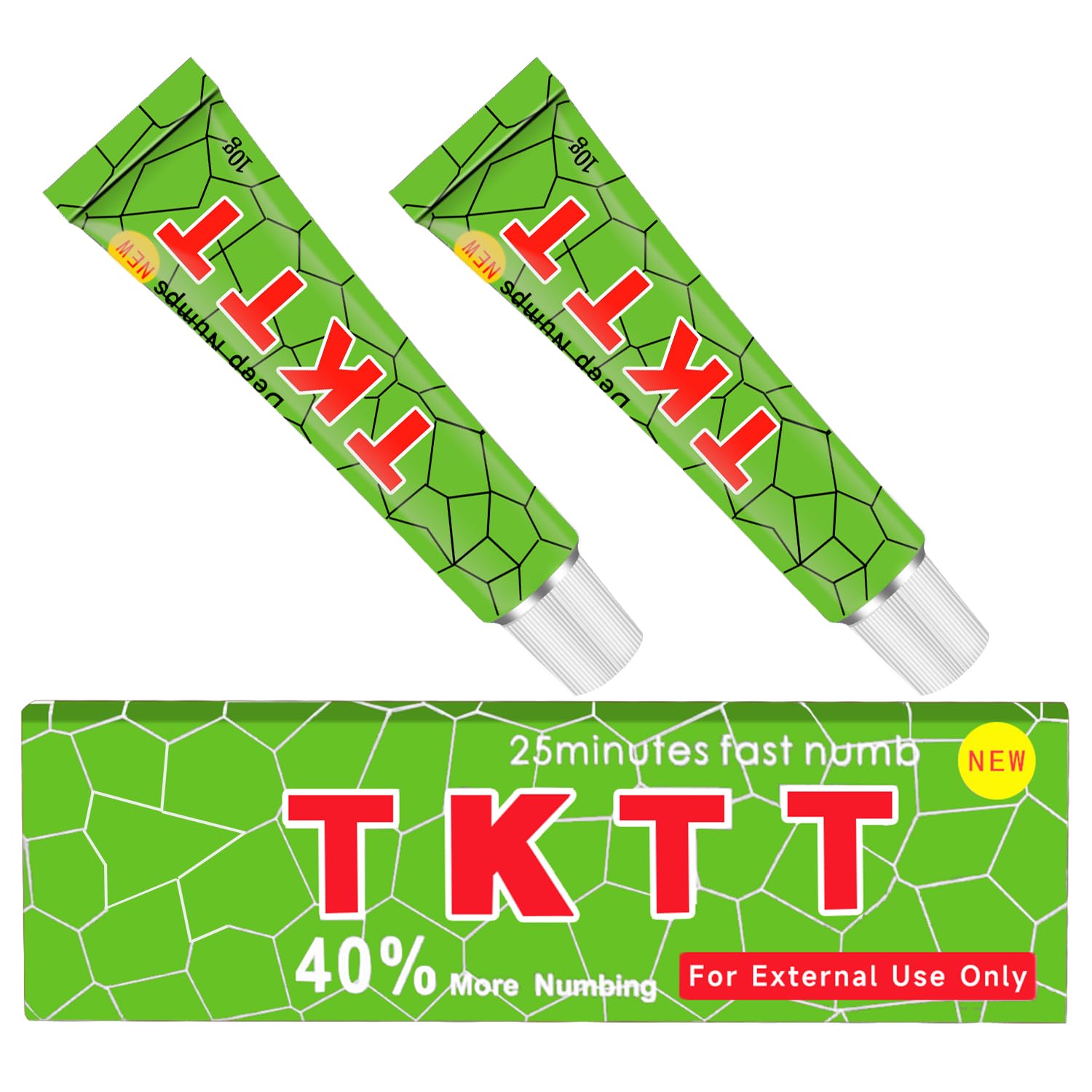 Painless Tattoo Cream - Maximum Strength - Natural Ingredients Extra Strength Tattoo For 4-8 Hours(2pcs *10g)