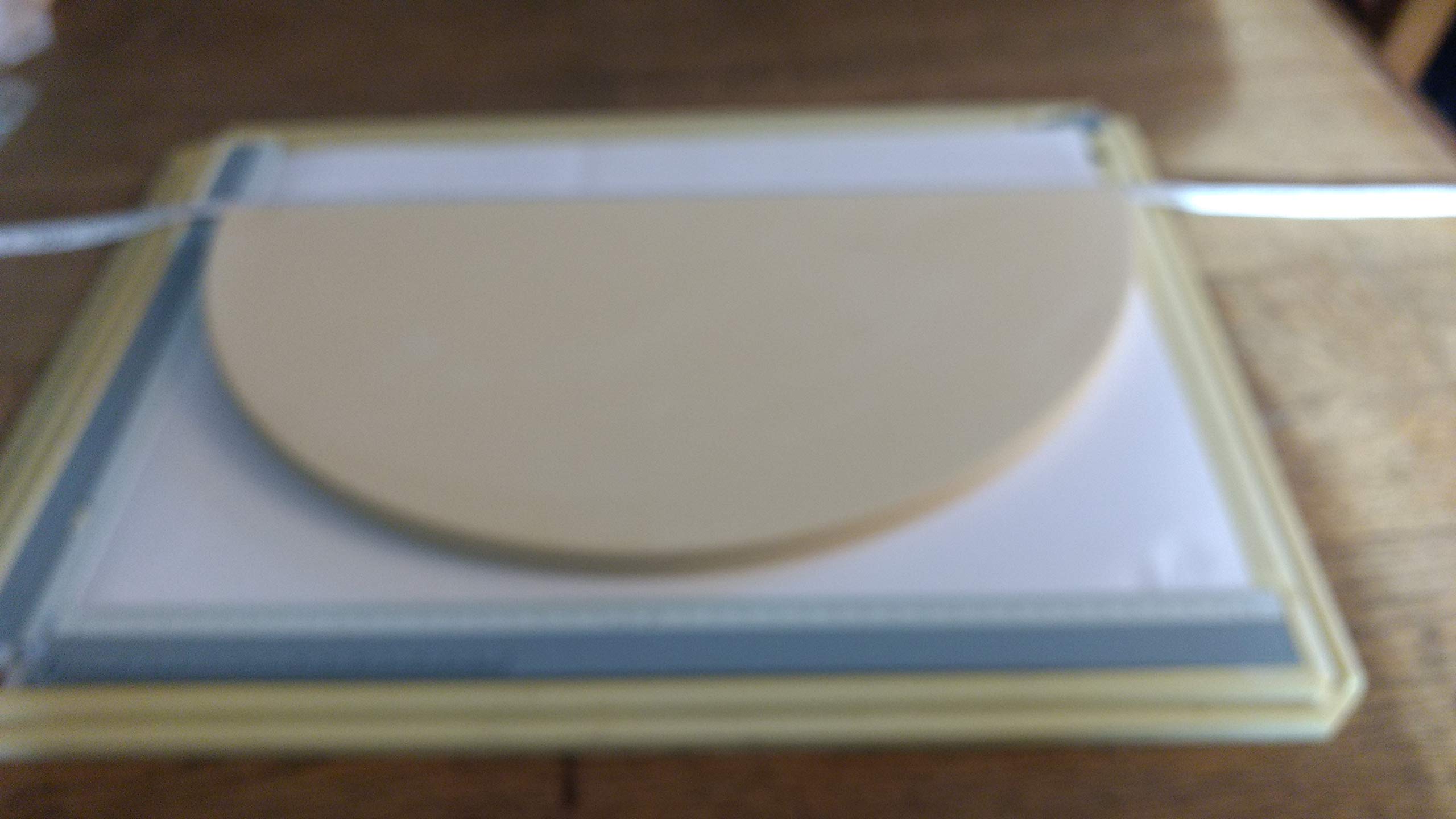 YNNI KAMADO TQHMPS42 42 cm Par (2) Extra Grueso Alta Temperatura Media Luna Pizza Piedra Deflector de Calor BBQ 42cm TQHMPS42