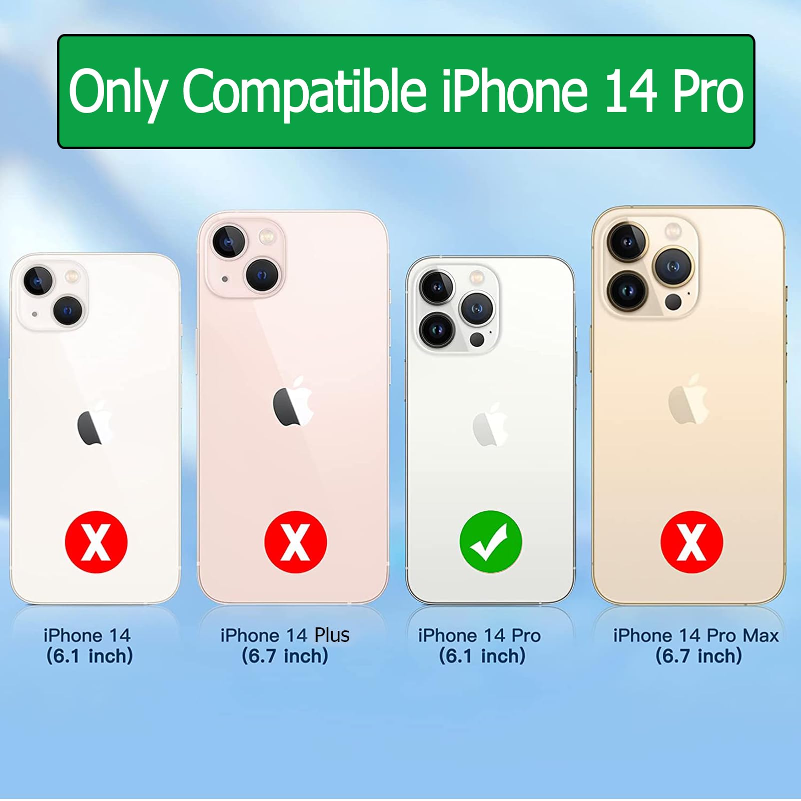 Battery Case for iPhone 14 Pro,Upgraded 10000mAh Rechargeable Portable Charging Case with Wireless Charging Compatible for iPhone 14 Pro (6.1inch) with Carplay Extend Battery Pack Charger Case (Black)