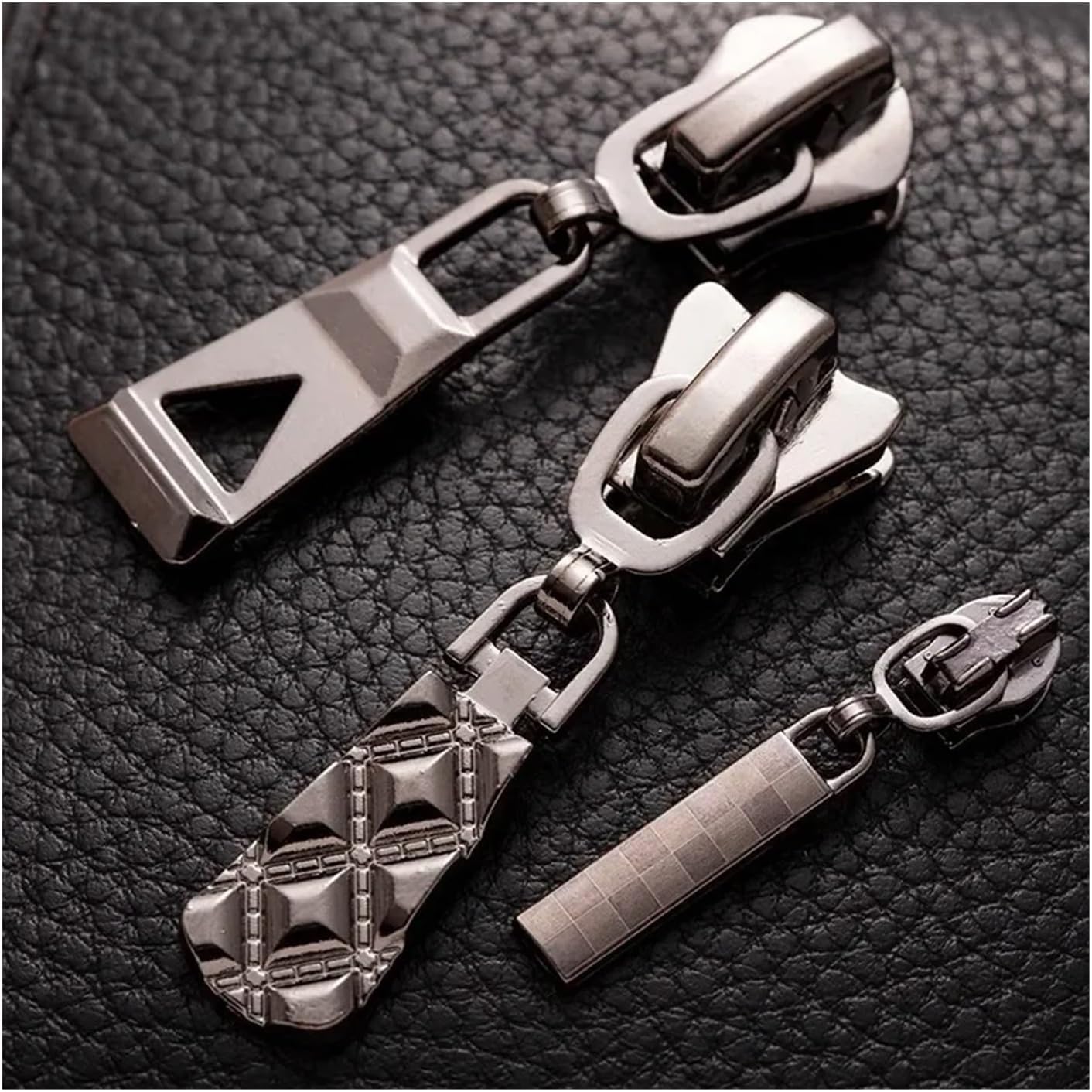 Zamek błyskawiczny, 5 sztuk #8# metalowa głowica automatyczna blokada zestaw naprawczy DIY torby akcesoria do szycia odzieży(F-8#for Resin Zipper)