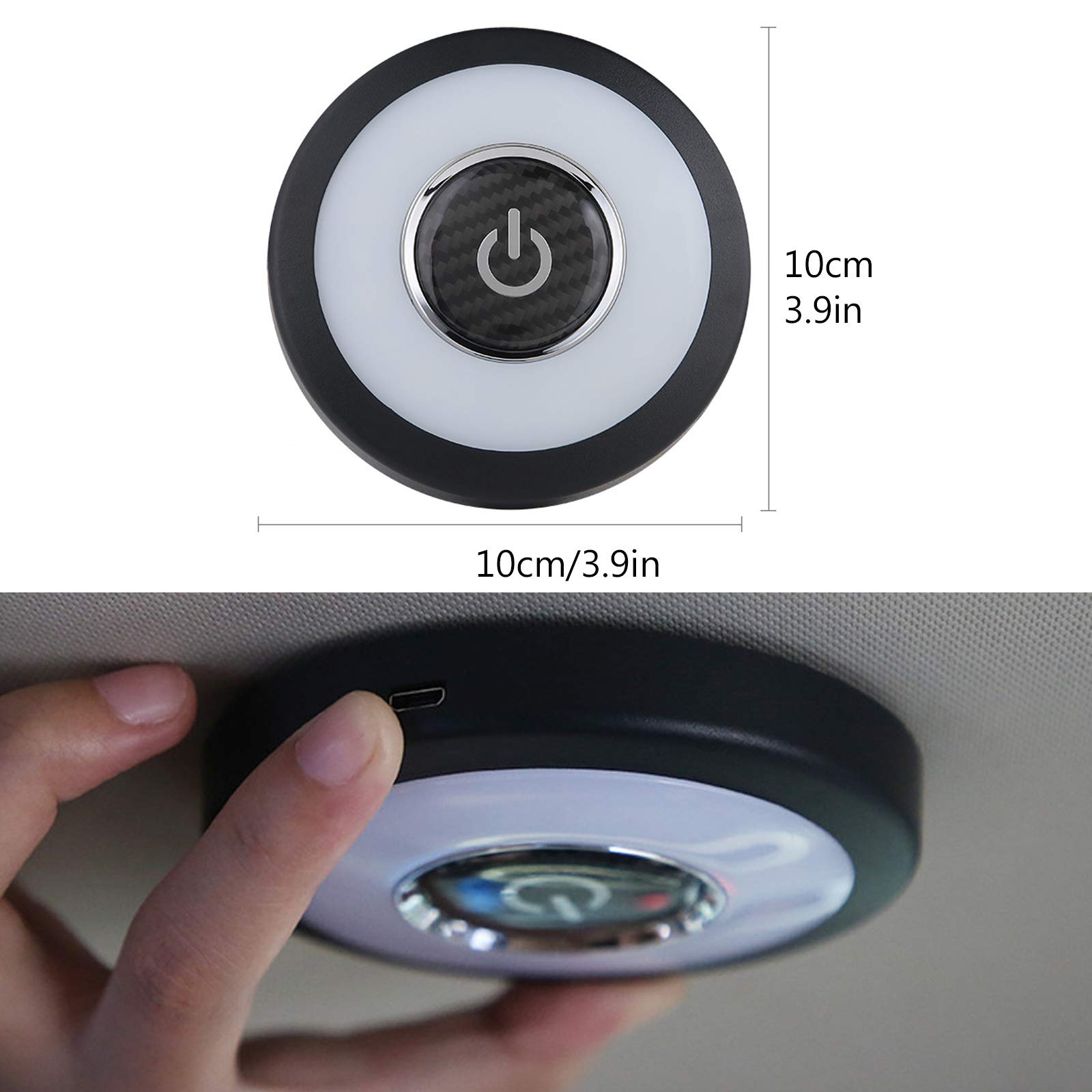 ConBlom Plafoniera LED Ricaricabile per Auto, Luci Interne Senza Fili per Camion Camper (3 Colori)