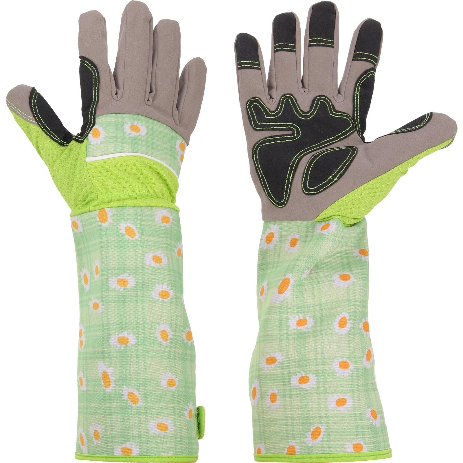 Generisch 1 Paar PU-Gartenhandschuhe, dick, pannen- und dornenfest, lange Stulpe, for Arbeiten im Freien for Männer und Frauen