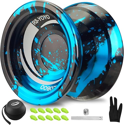 Miniatura 10 de WATIEOBOO R8 Yoyo profesional sensible Yoyo, Yoyo de metal para niños principiantes, rodamiento Yoyo de repuesto para jugador Yoyo avanzado +