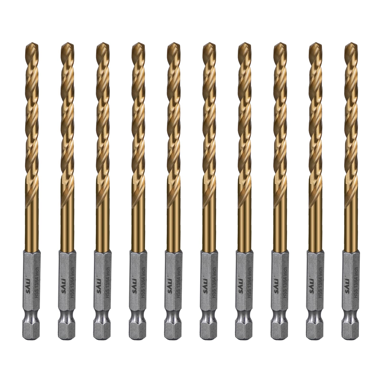 SALI 10 teiliges HSS Bohrer Set Sechskantschaft Schnellbohrk