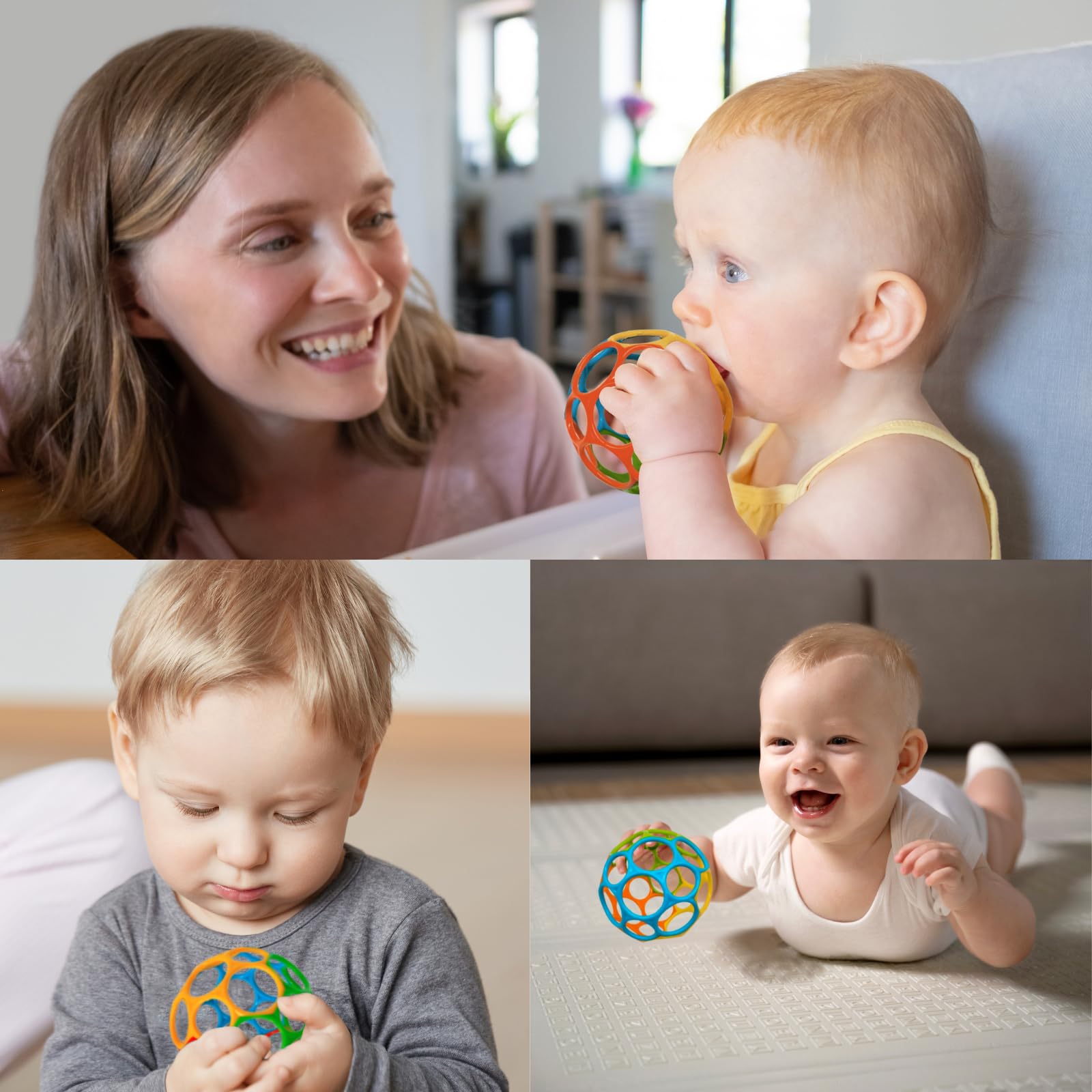 DOHE Educa, Sensory Ball for Babies, Easy and Flexible Grip, Newborn Small Children, Diameter 3.74 Inches - Image 4