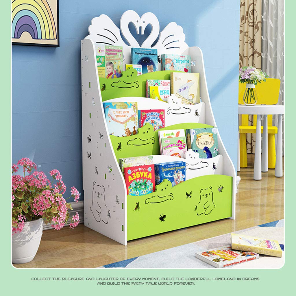 Bookshelf Portariviste Bambini Piccola sotto Il Tavolo scaffale Semplice da Pavimento Economica per Studenti scaffale per Libri illustrati per Bambini della Scuola Mate