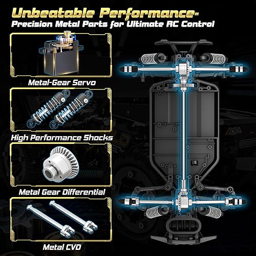 Miniatura 4 de TENSSENX Coches RC rápidos