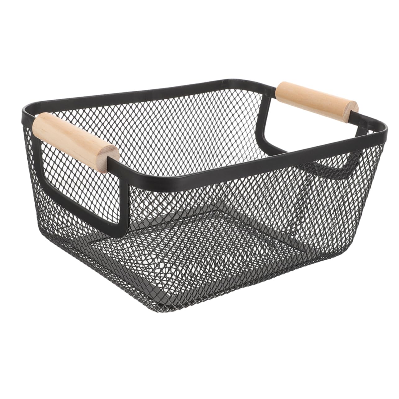 Cesto Portaoggetti Decorativo in Ferro Con Maniglia Per Bagno Contenitore Portaoggetti in Filo Metallico