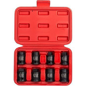 Sunex 2841 1 2 Inch Drive Pipe Plug Socket Set Male Female Set Cr Mo 7 16 Inch 5 8 Inch Male 7 16 Inch 5 8 Inch Female 8 Piece Hand Tools Wrenches Sunex Amazon Com