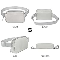 Vista 222 de Riñonera cruzada para mujeres y hombres, bolsa para cinturón para senderismo con correa ajustable, riñonera para correr, entrenamiento, deportes