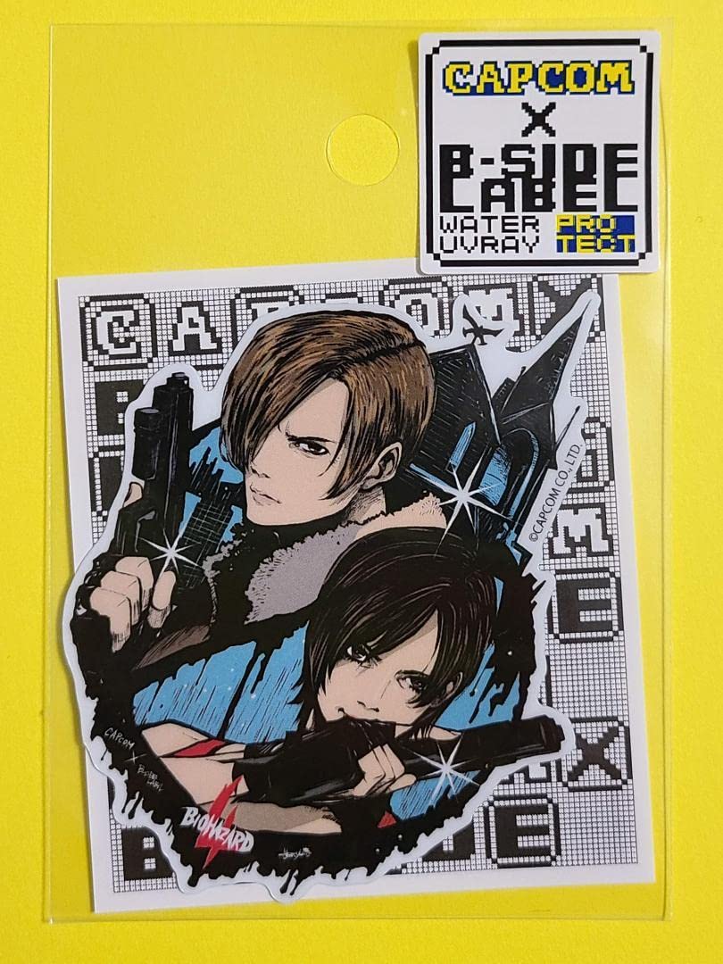 CAPCOM×B-SIDE LABEL バイオハザードレオン×エイダ ステッカー Amazon.co.jp: バイオハザード4 B-SIDE LABELステッカー レオン エイダ