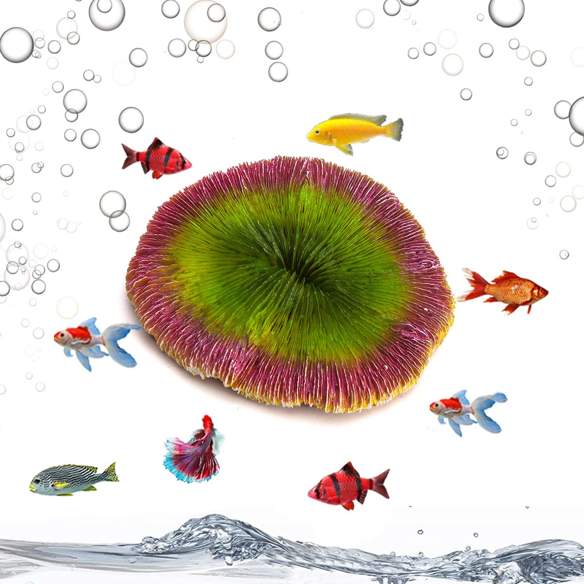 YellowCult™ Natural Looking Ocean Bottom Green & Pink Reef Rocks, Ornaments/Rock Decoration for Fish Aquarium Tank (B0BKT6RPKJ) Amazon Price History, Amazon Price Tracker