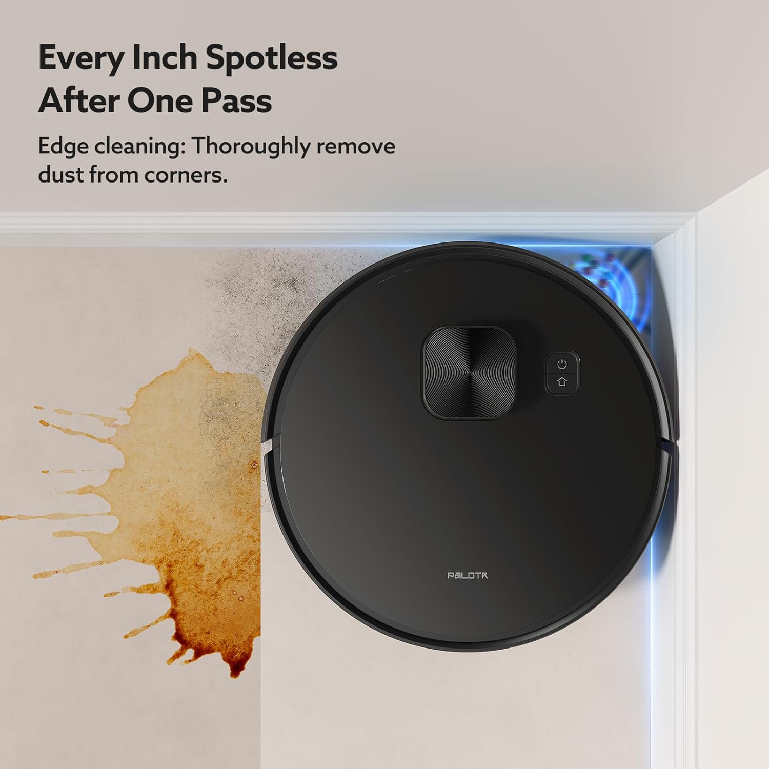 X7 Smart Laser Cleaning Robot Vacuum and Mop Combo, 5000 Pa, Efficiently Removes Various Stubborn Stains, Compatible with Alexa & Google Home, Auto-Recharge, Carpet & Hard Floor, Black