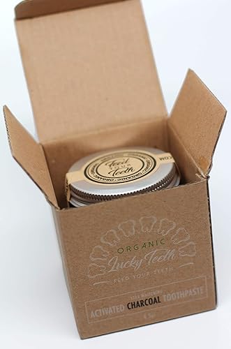 Miniatura 4 de Lucky Teeth - Pasta de dientes de carbón Xtra Whitening - Cero residuos y compostable botella de vidrio de 4.5 onzas por Lucky Teeth - Todo natural,