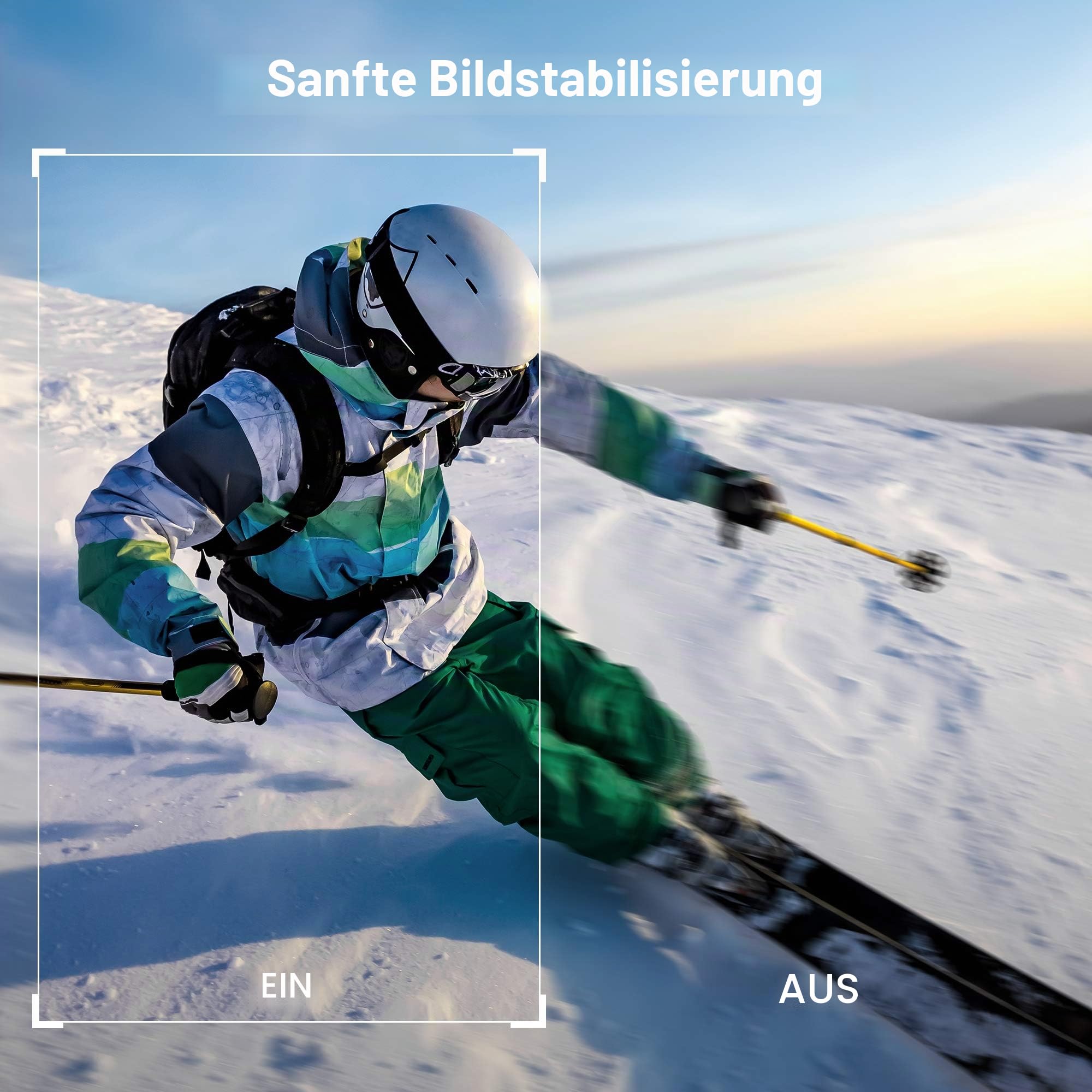 AKASO Action Cam 4K 20MP WiFi Unterwasserkamera IPX8 Wasserdicht Action Kamera EIS 2.0 mit Touchscreen, Zoom, Sprachsteuerung und 2x1350mAh Akkus Kit-Brave 7