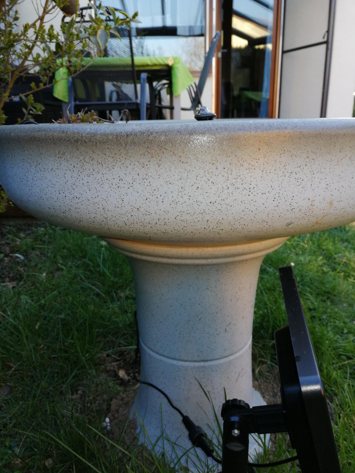3.5W Solar Springbrunnen Solarpumpe mit Akku, Springbrunnen Garten