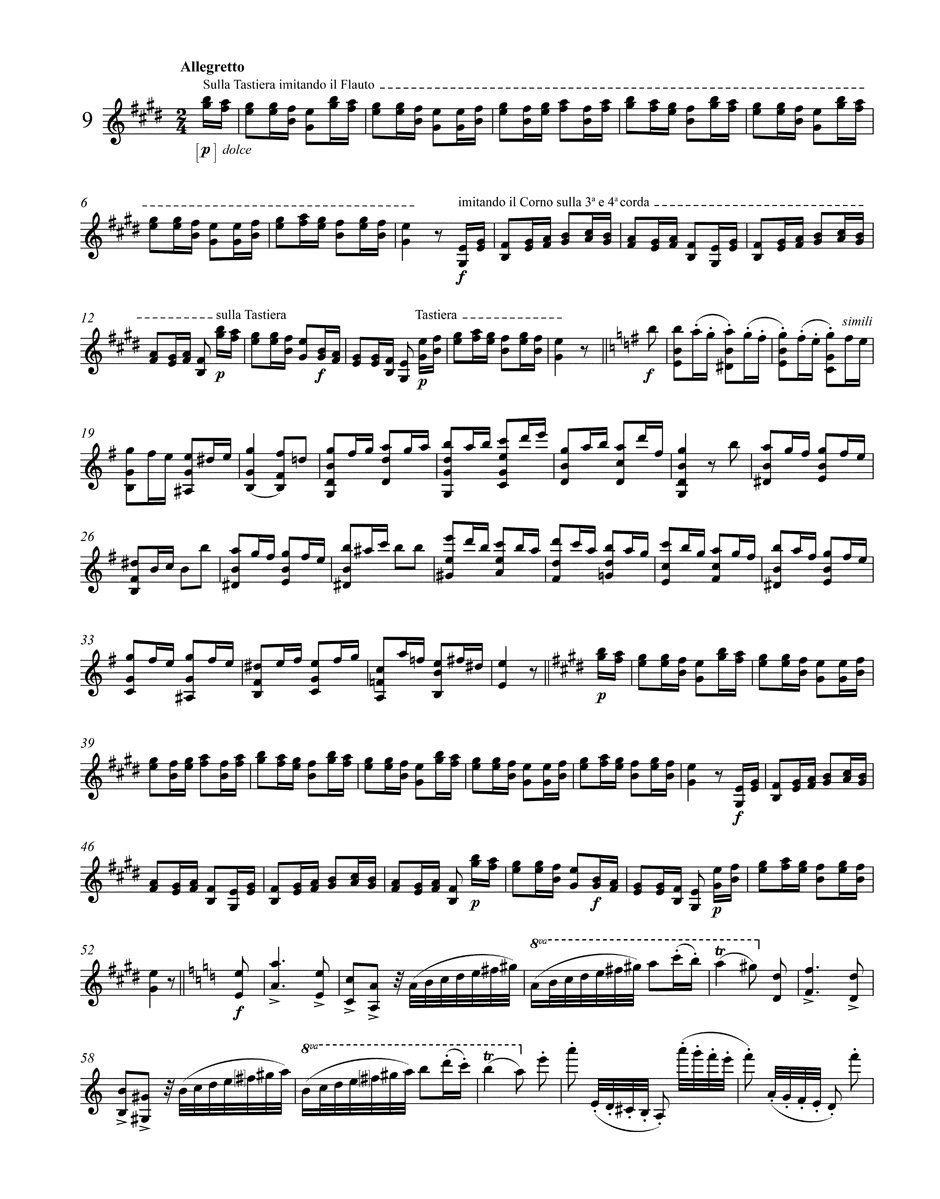 24 Caprices Opus 1 / 24 Contredanses Anglaises --- Violon solo