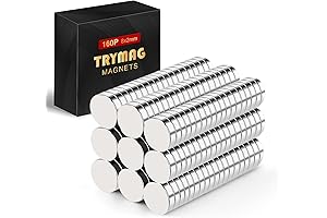 TRYMAG Small Round Neodymium Magnets: 160-Count
