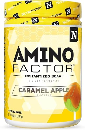 Miniatura 1 de Nutrithority - Amino Factor de aminoácidos instantáneos, 30 porciones, sin azúcar, aminoácidos de cadena ramificada intraácidos y bebida
