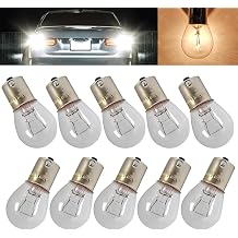 10 PCS Automotive Turn Signal Bulbs, S25 1156 1141 Halogen Signal Light Bulbs, High Brightness Brake Tail Indicator Lamps, Universal for Most Cars, SUVs Clear