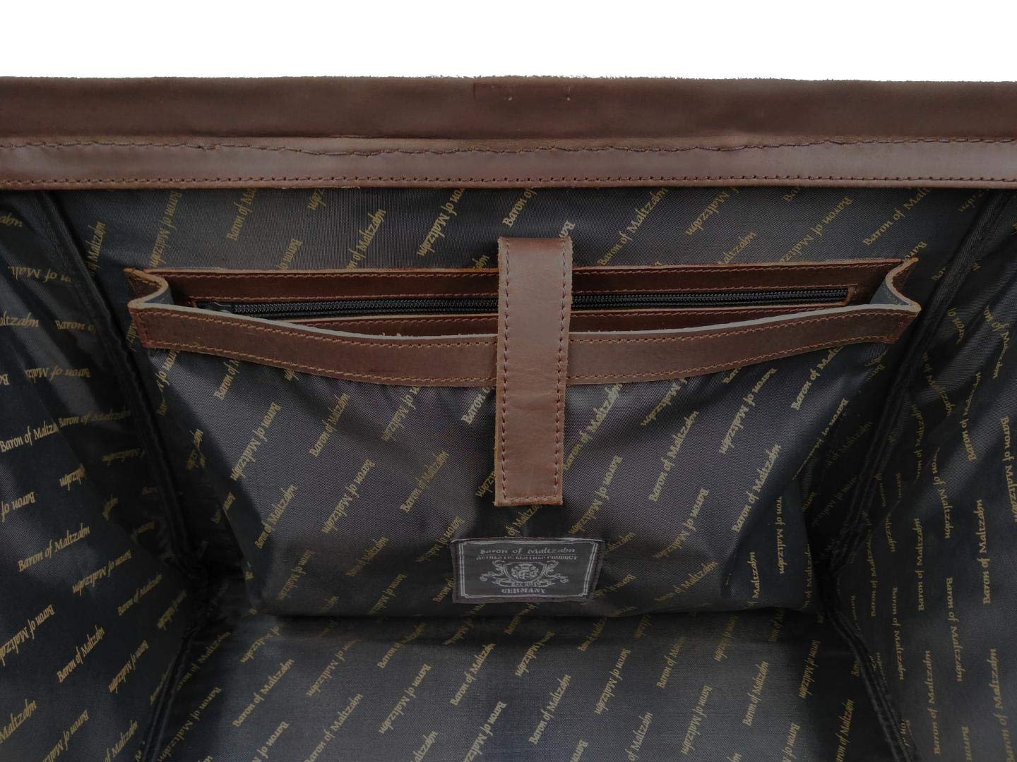 BARON of MALTZAHN Arzttasche Doktortasche KNEIPP aus braunem Leder + Lederpflege