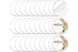 30 Pcs 2mm Clear Acrylic Circle Blanks for Crafts & 6.35cm 2.5-Inch...