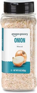Amazon Grocery Minced Onion 15 Oz - 100% Pure Dehydrated Onions for Meatloaf, Gravies & Dips (Formerly Happy Belly)