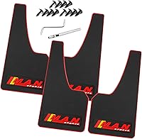 Vista 80 de Universal Mud Flaps Fits Most SUVs/MPVs, Not Full-Size SUVs- Standard Size 4-Piece Soft Glue Fenders Splash Guards Set, Heavy Duty Flexible