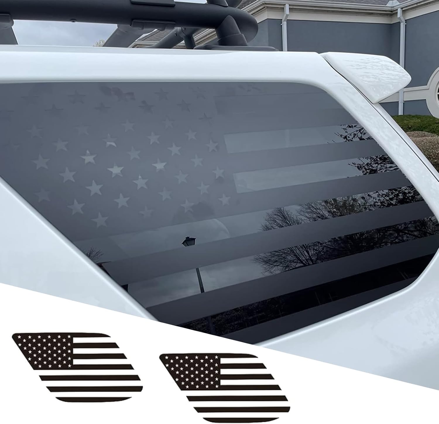 Pincuttee Side Window American Flag Decal,Car Decal Sticker