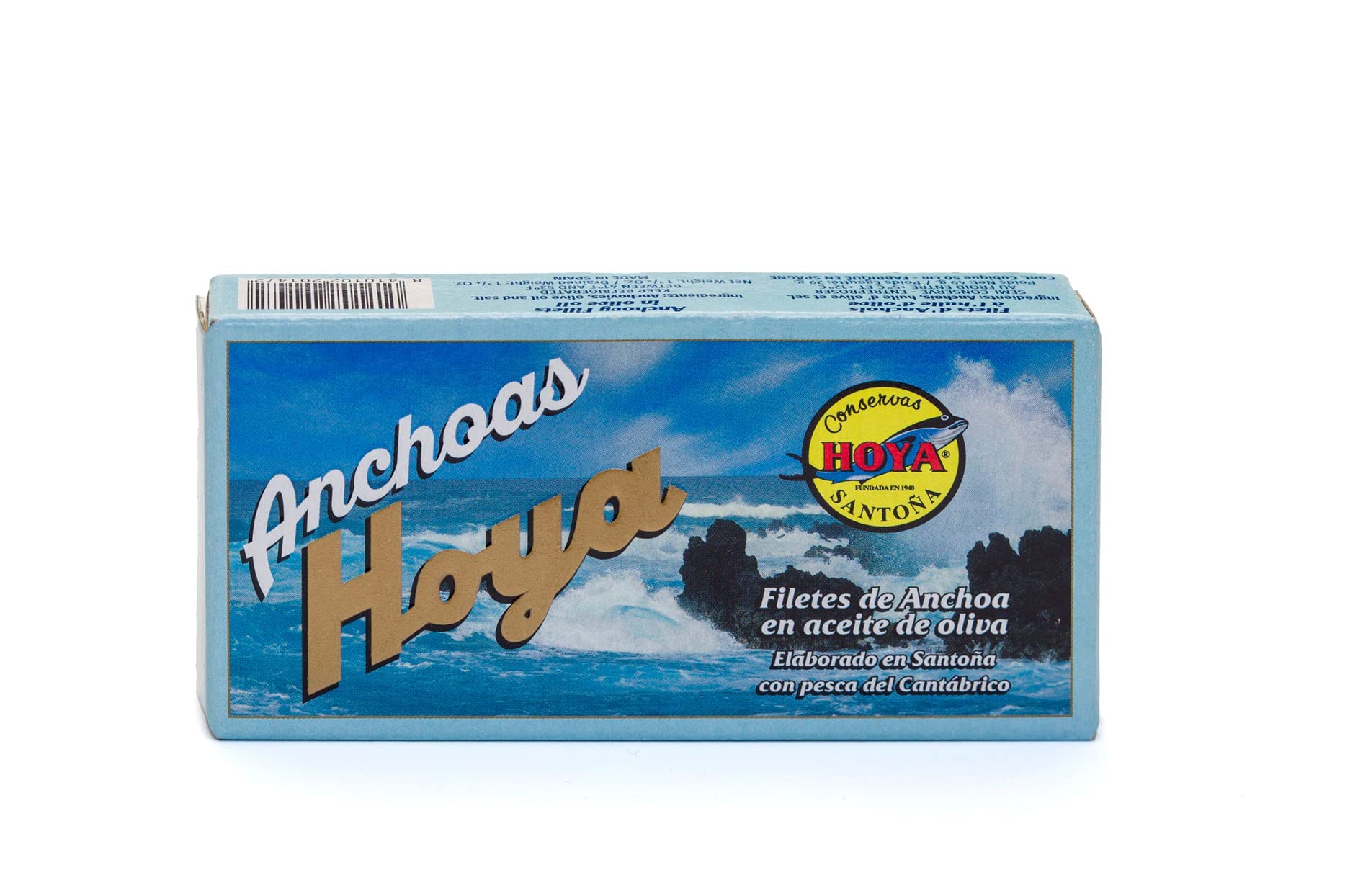 Hoya Santoña Acciughe del Cantabrico - Filetti di Alici sott'olio di Oliva, 6x 50g/8 filetti (300g/60 filetti)