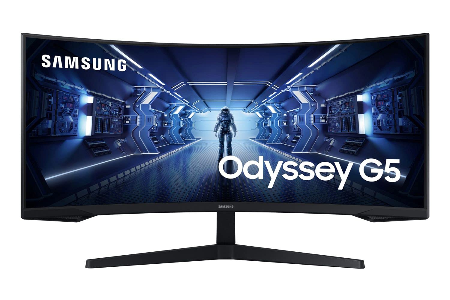 Samsung LC34G55 - Monitor Gaming Curvo de 34" UltraWide QHD, Resolution 3440x1440, 1 ms, 165 Hz, 1000R, FreeSync, LED, VA, 21:9, 3000:1, 250 CD/m2, 178 Grados, HDMI, Color Negro