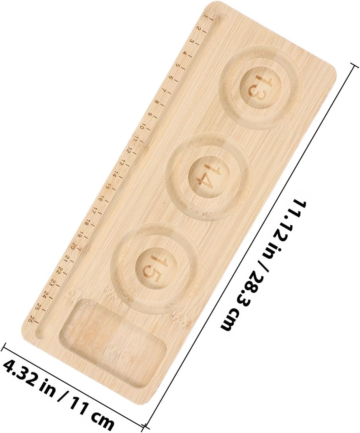 Wooden Bead Tray for Handmade Bracelet Projects with Multiple Compartments