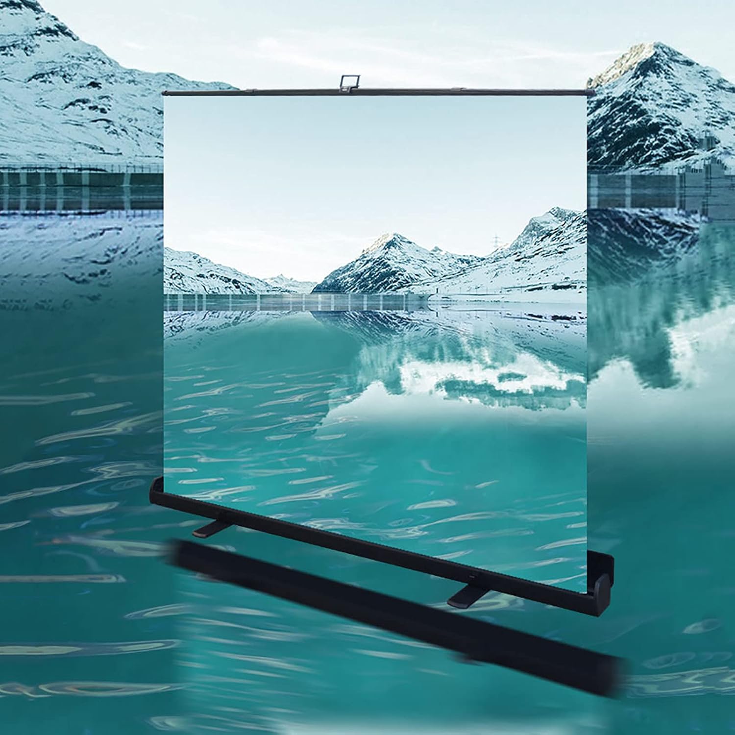 ポータブル プロジェクタースクリーン 43 169 HDプロジェクタースクリーン 自立式