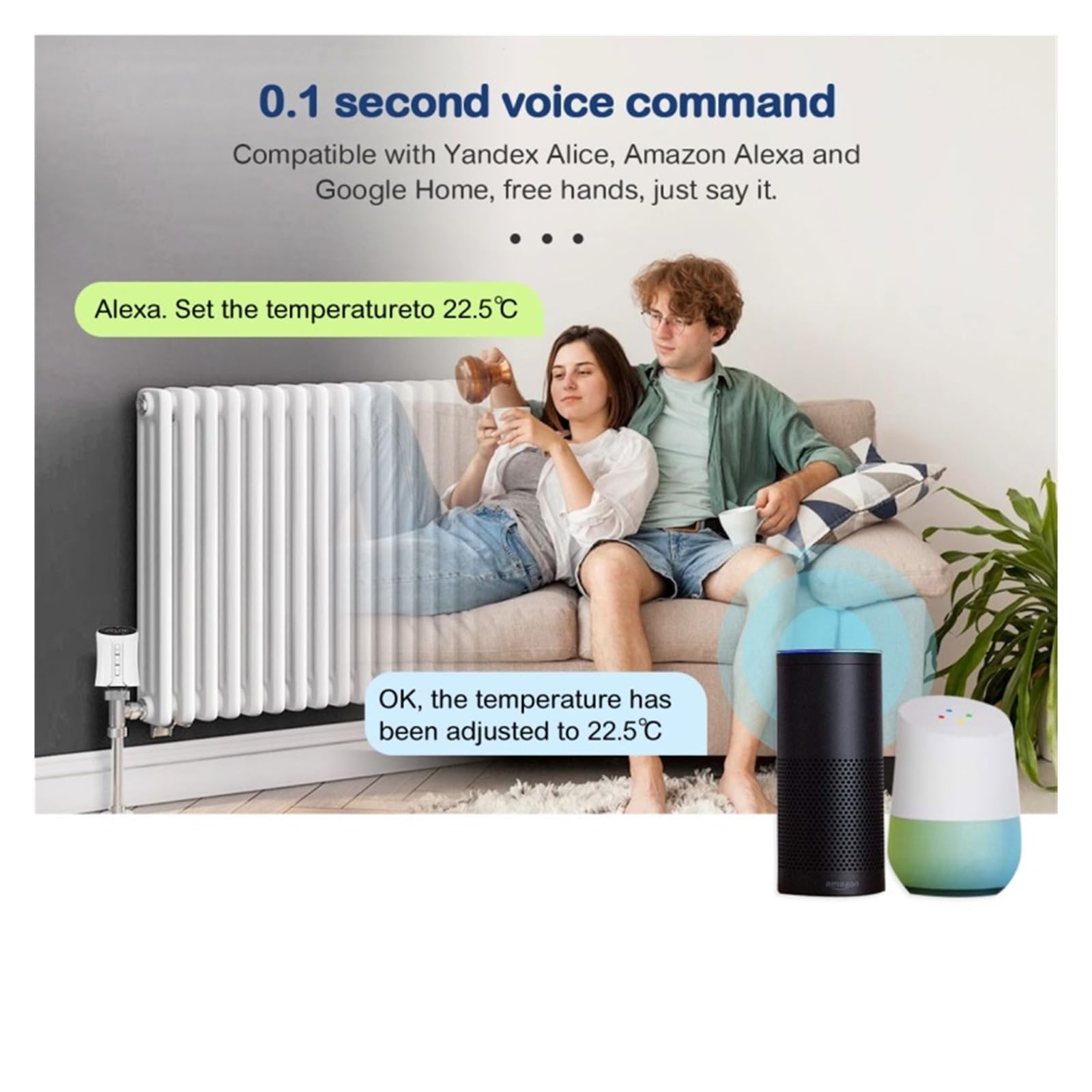 Zawór Termostatyczny Grzejnikowy Tuya Smart WiFi/ZigBee TRV Programowalny Zdalny Regulator Temperatury Z OszczęDza Energię I Koszty Ogrzewania(4pcs-zigbee)