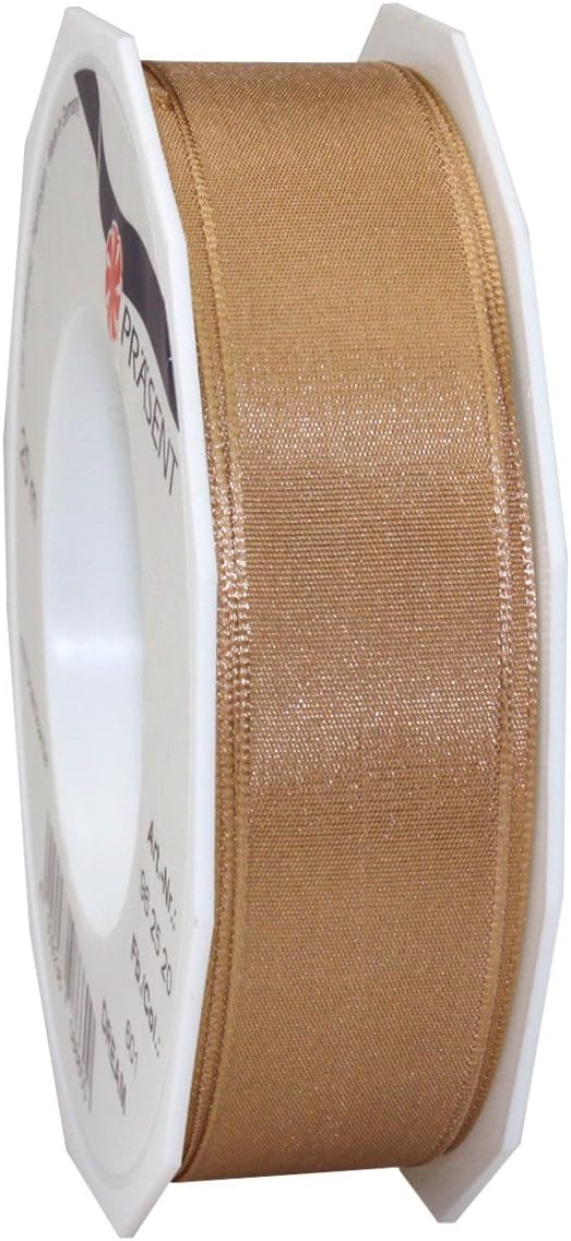 PRÄSENT Wired Ribbon, 25mm-20m, Salpeter Green