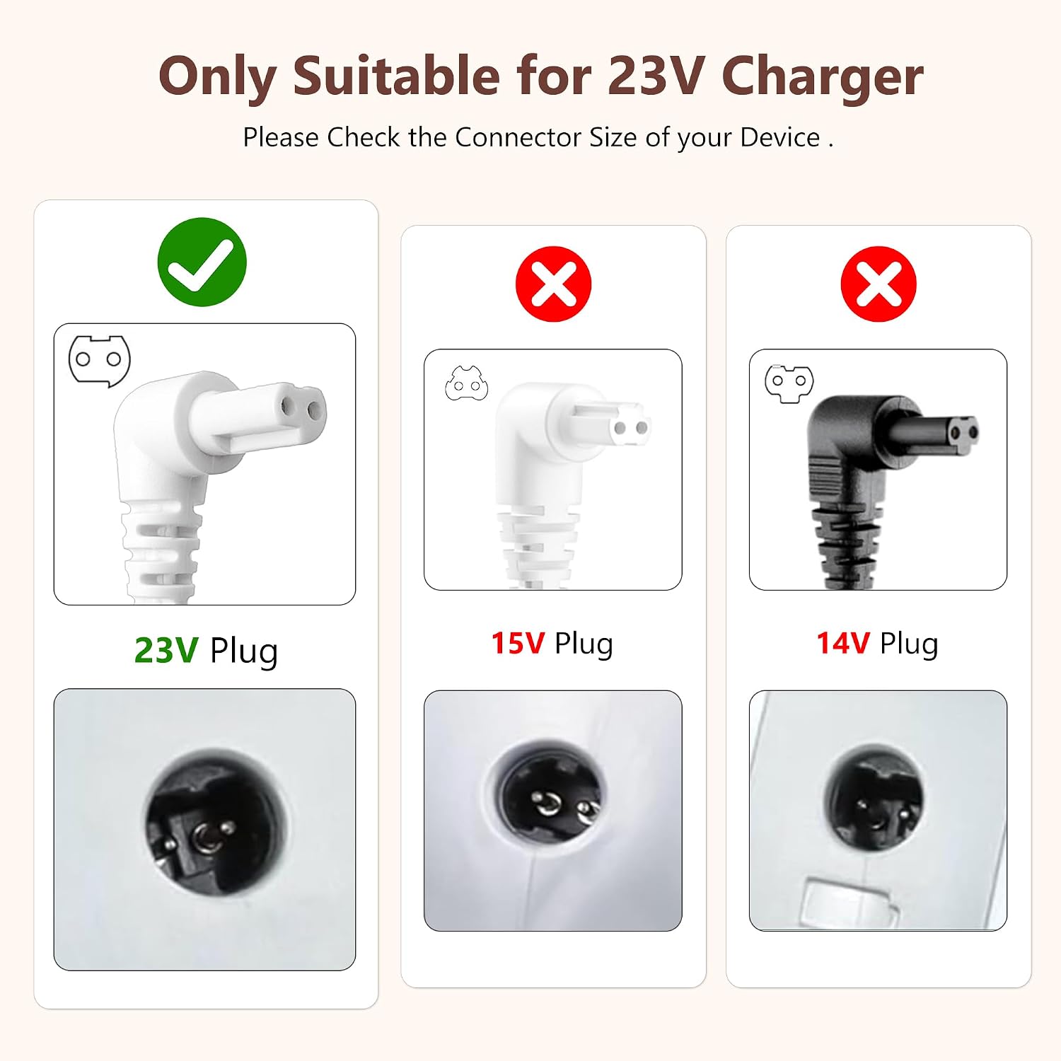 23V for Black Decker Replacement Charger, Fit for Black and Decker Charger N511997, HHVK515JP07, 90602523-04, HFEJ415JWMF10, HSVJ415JMBF22, Vacuum Charger Fit for Black and Decker Dustbuster Charger image 3