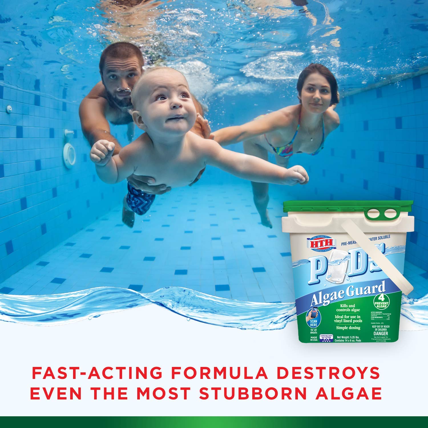 ／ Amazon.com : HTH 67157 Algae Guard Pods Swimming Pool Algaecide