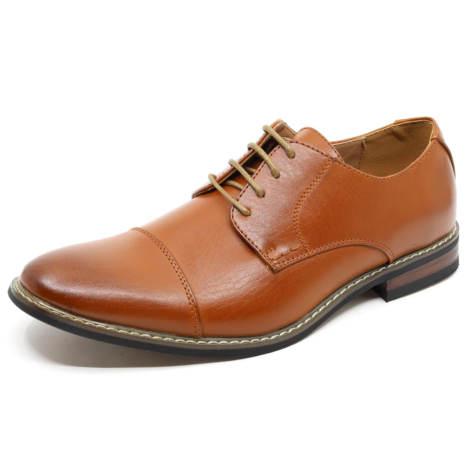 Metrocharm Alex-04 Mens Lace Up Cap Toe Oxford Dress Shoes