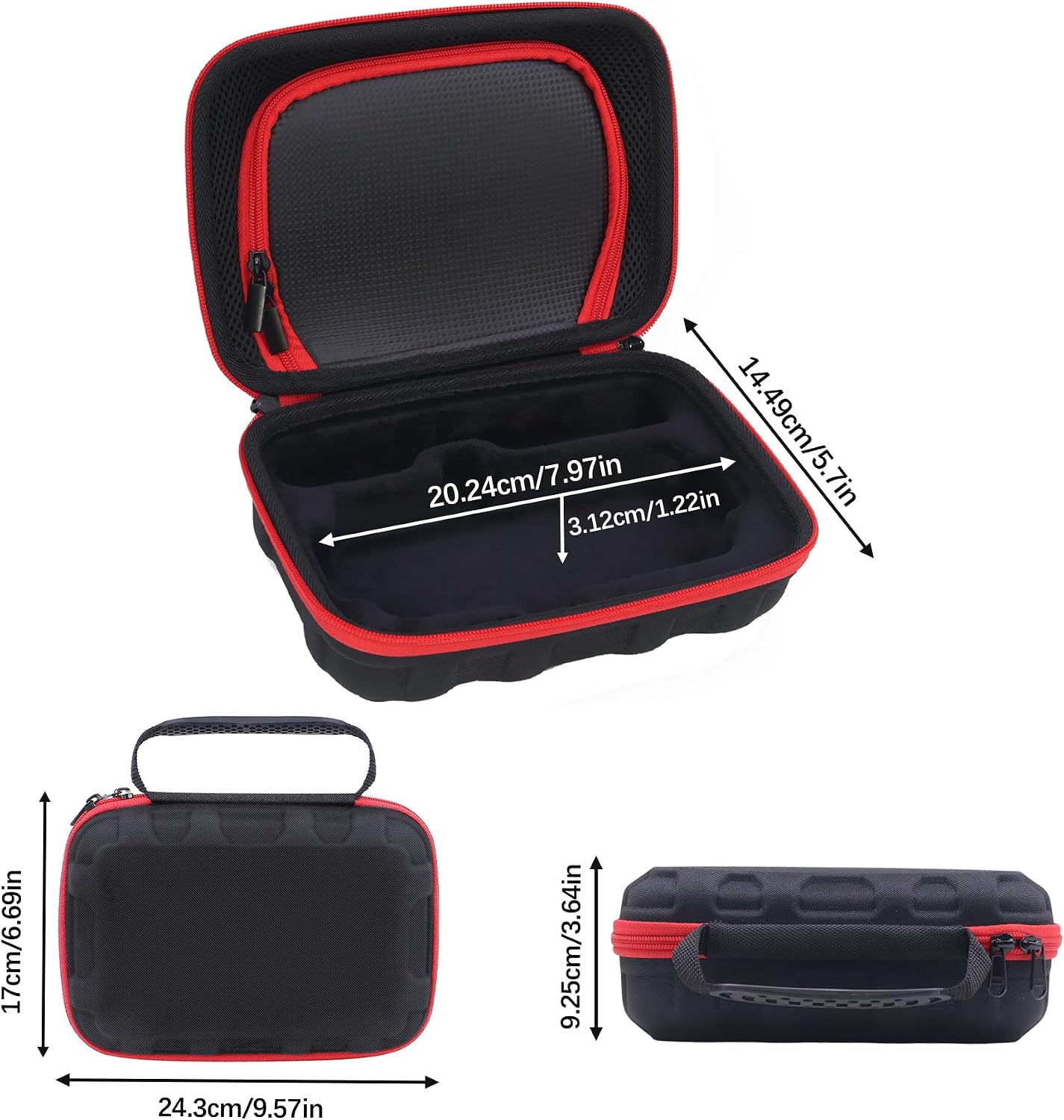 EVA Case Compatible with Boost GB40 / Boost GB20 / Boost GBX45 UltraSafe Jump Starter Lithium Battery Booster Pack and Accessories, YPW Protection Case for Car Jumper Starter Portable (Nylon Material)