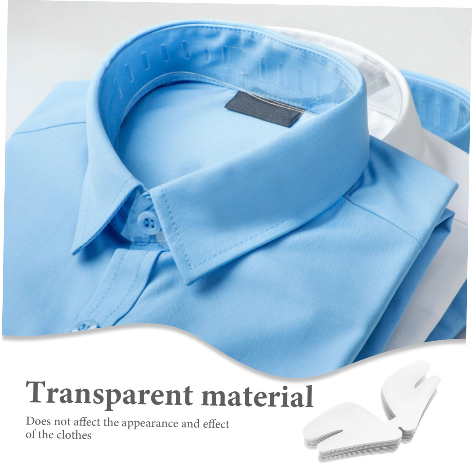Holibanna Collarín De Plástico Camisa De Vestir De Cuello De Los Hombres Inserciones De Cuello De Camisa Para Mujer Moldeador De Cuello De Camisa El Plastico