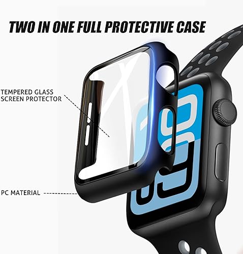 Miniatura 2 de Ailun Protector de pantalla para Apple Watch SE 2023Series 654SE 1.732 pulgadas, carcasa rígida ultrafina de policarbonato integrado de vidrio