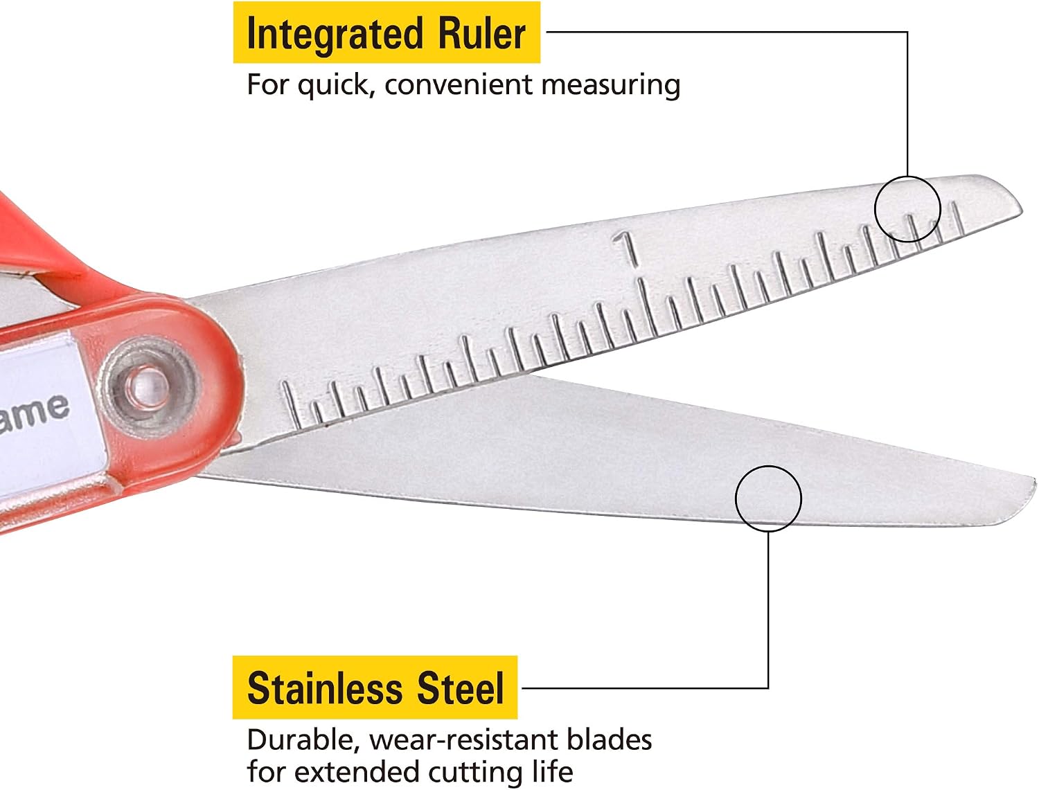 Stanley Minnow 5-Inch Pointed Tip Kids Scissors, Orange (SCI5PT-ORG)