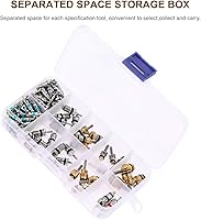 Vista 3 de Mtsooning Kit de accesorios de núcleo de válvula de aire acondicionado, AC R12 R134A Núcleos de vástago de válvula de neumático de refrigeración