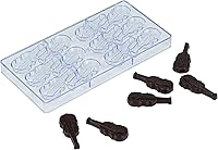 Vista 36 de Restaurantware Pastry Tek - Moldes de postre de 10.8 x 5.3 pulgadas, 10 moldes de cilindro rígido para chocolate, 24 cavidades, aptos