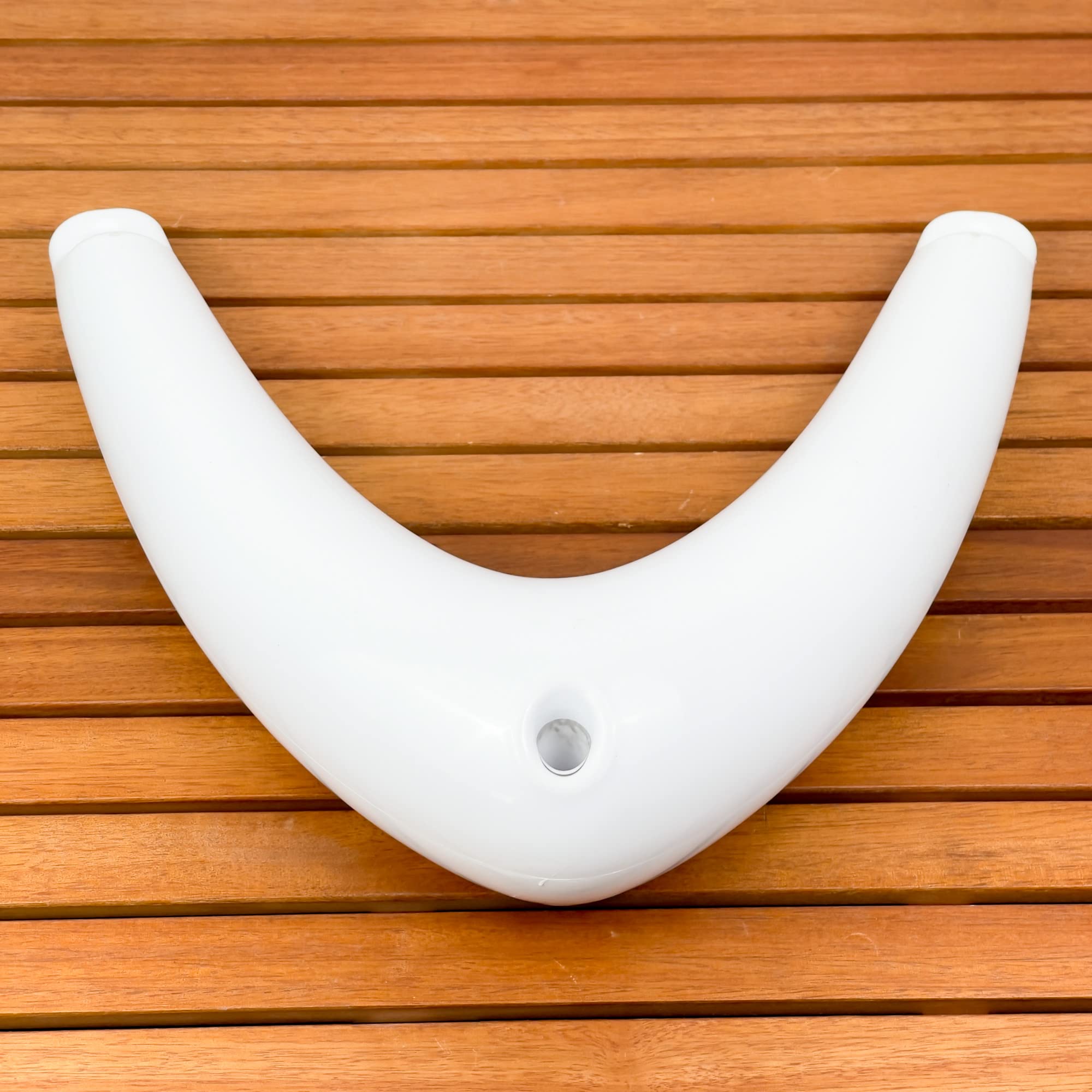 GATE14® Parabordo di Prua Angolare in Plastica Bianco con Valvola di Gonfiaggio